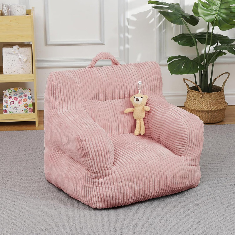 Kids Bean Bag Chair, Comfy Toddler Chair For Boys And Girls, Soft Corduroy Cover Lazy Sofa For Gaming, Reading And Napping