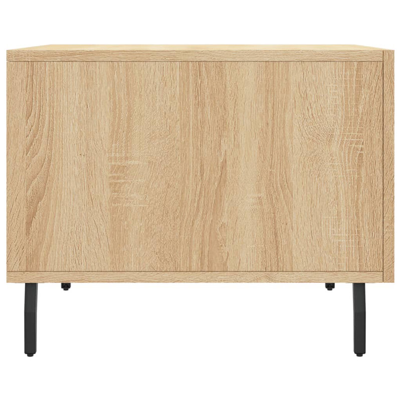  Ensemble de 2 tables basses en bois d'ingénierie, petit, Tanné