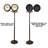 European-style Retro Double-sided Creative Silent Floor Clock