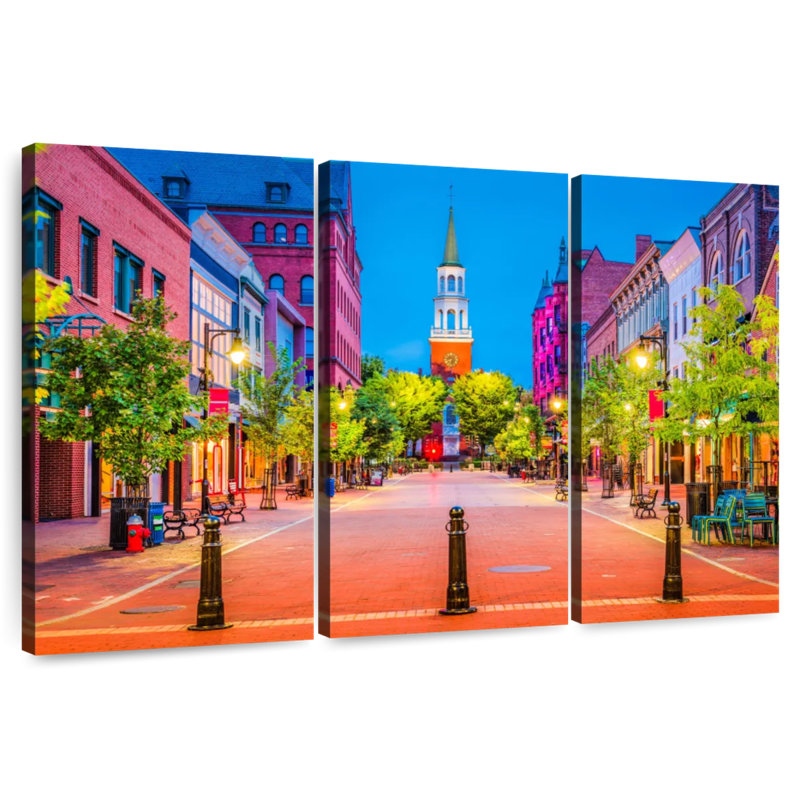 Rue à Burlington, H 32 po x l 50 po