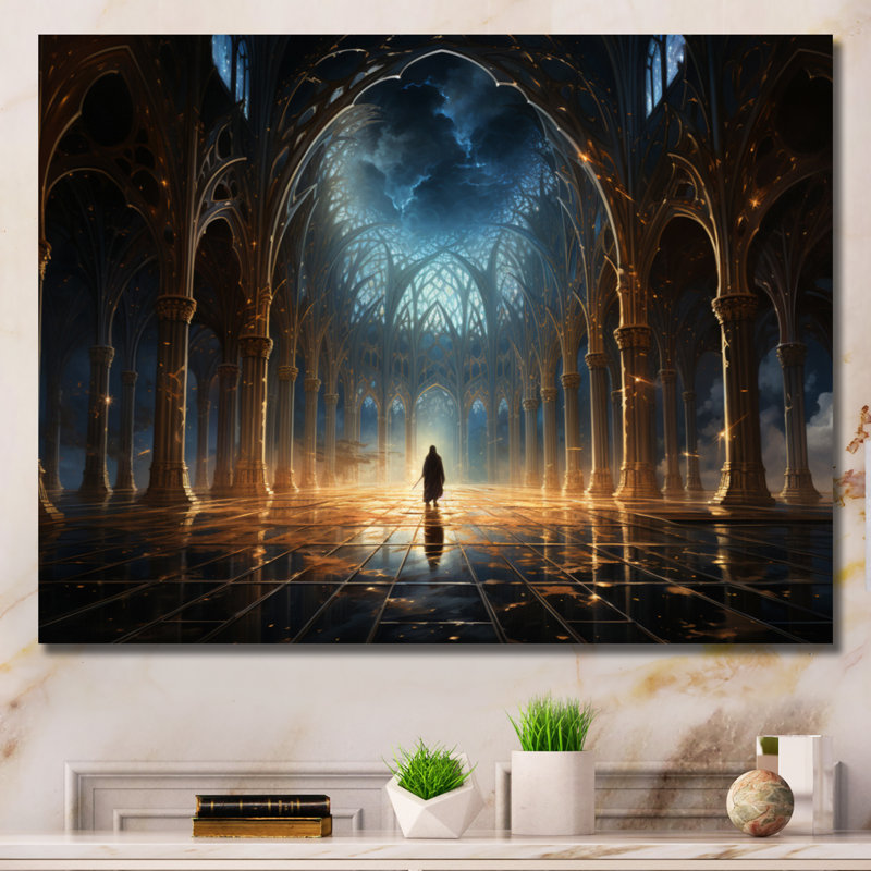 L'islam, art divin, 16" H x 32" W, Toile tendue