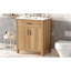 30" Wood Bathroom Vanity With Solid Wood Frame, 2 Soft Close Doors,1 Flip Drawer, Adjustable Shelf, Modern Storage Cabinet-373990243-373990240