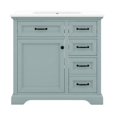 Ensemble de meuble-lavabo simple 36 po avec 2 tiroirs basculants et une porte