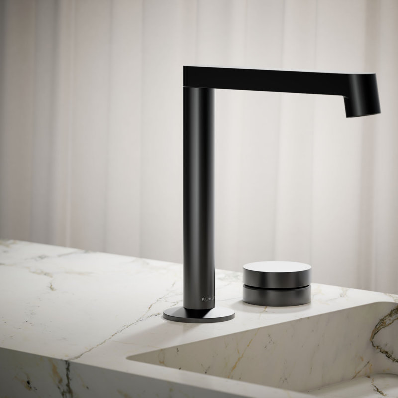 Components Bathroom Sink Rocker Handle, Matte Black