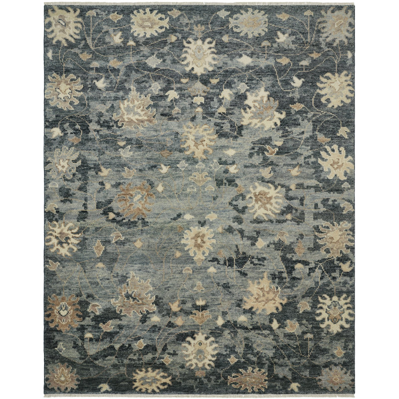 Oushara Hand Knotted Wool Oriental Area Rug, Runner 2'6" x 10'