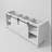 Marsyas 80 in W x 22 in D Double Bath Vanity-37292735