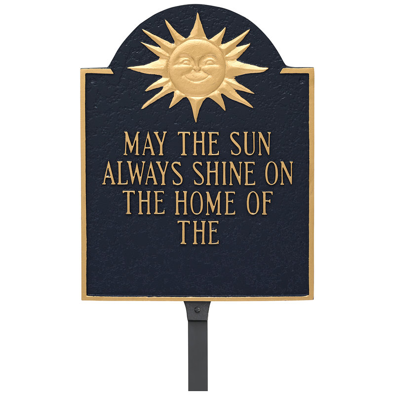 Plaque de jardin Home of Sunshine, Oui
