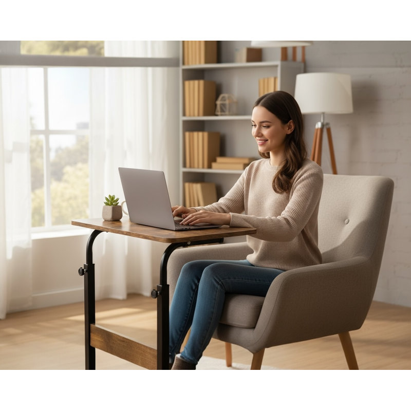 Table portable pour ordinateur portable réglable en hauteur