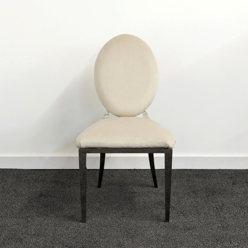 48cm H Microfiber / Microsuede Upholstered Accent in Cream