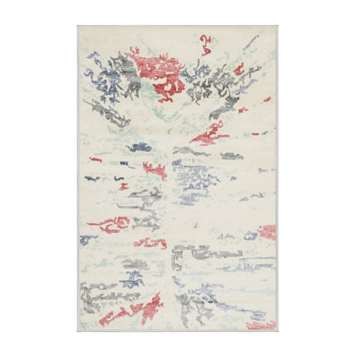 Tapis de zone abstraite contemporaine