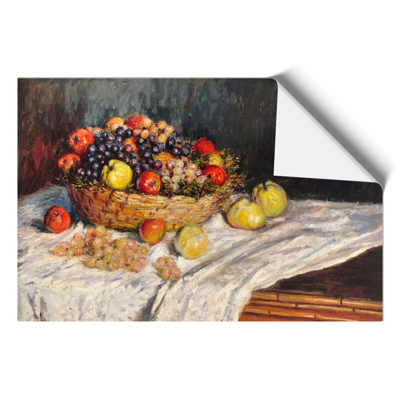 Apples And Grapes Vol.2 by Claude Monet - No Frame Painting, 21cm H x 30cm W x 0.1cm D