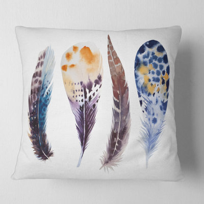 Housse et insert de coussin carré Feather