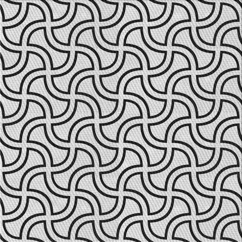 Tapis gris Power Loom, Carré 4 pi