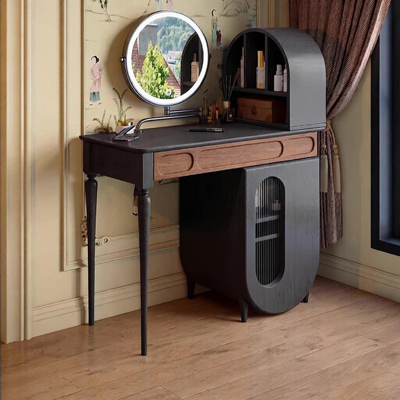 Retro minimalist telescopic makeup table