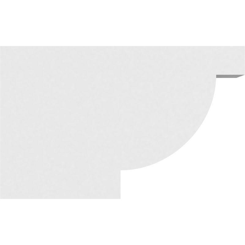 4"W x 10"H x 16"L Standard Alpine Architectural Grade PVC Rafter Tail, 10"H x 4"W x 16"D