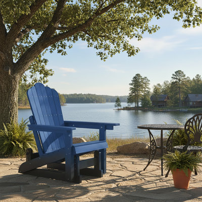 Chaise berçante d'extérieur en PEHD Adirondack