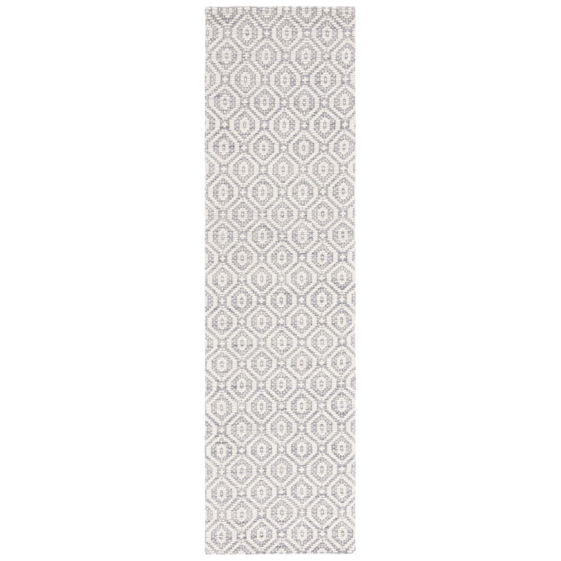 Tapis géométrique tissé à la main Marbella, Tapis de couloir 2 pi 3 po x 9 pi