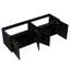 Meuble-lavabo de salle de bain 60 po - Design, arrivée, teinte châtaigne noire, capacité de rangement suffisante, contreplaqué mural moderne coloré, point d'accès de porte, grand volume, fabrication