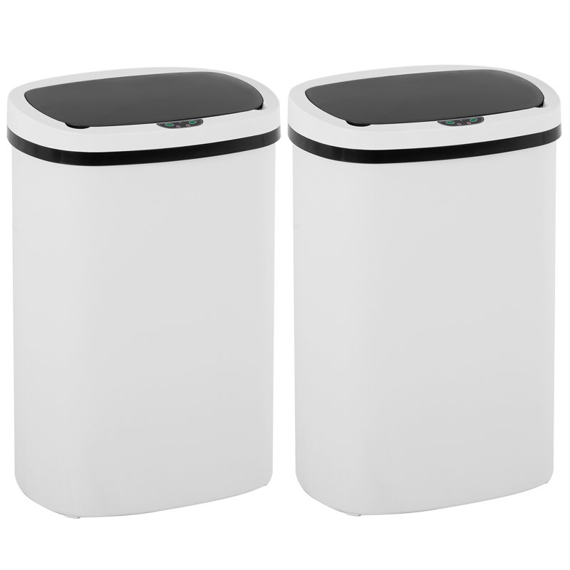 13 gallons Poubelle de cuisine Poubelle de cuisine automatique avec couvercle Capteur de mouvement haute capacité sans contact pour la cuisine Chambre à coucher Bureau Salle de bain Poubelle étanche