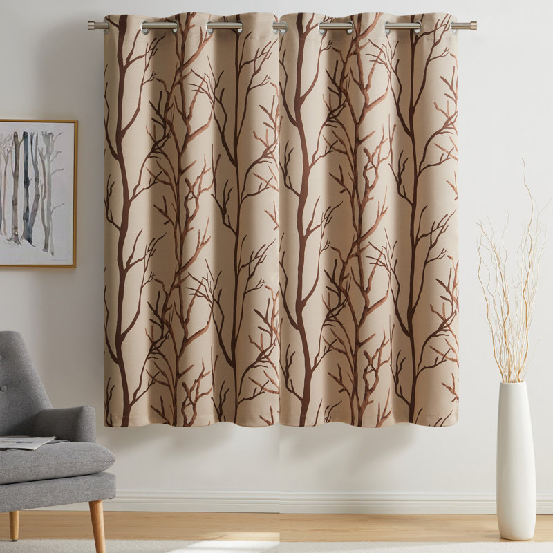 Rideau occultant Royaume Branch, Taupe, L 40 po x L 63 po