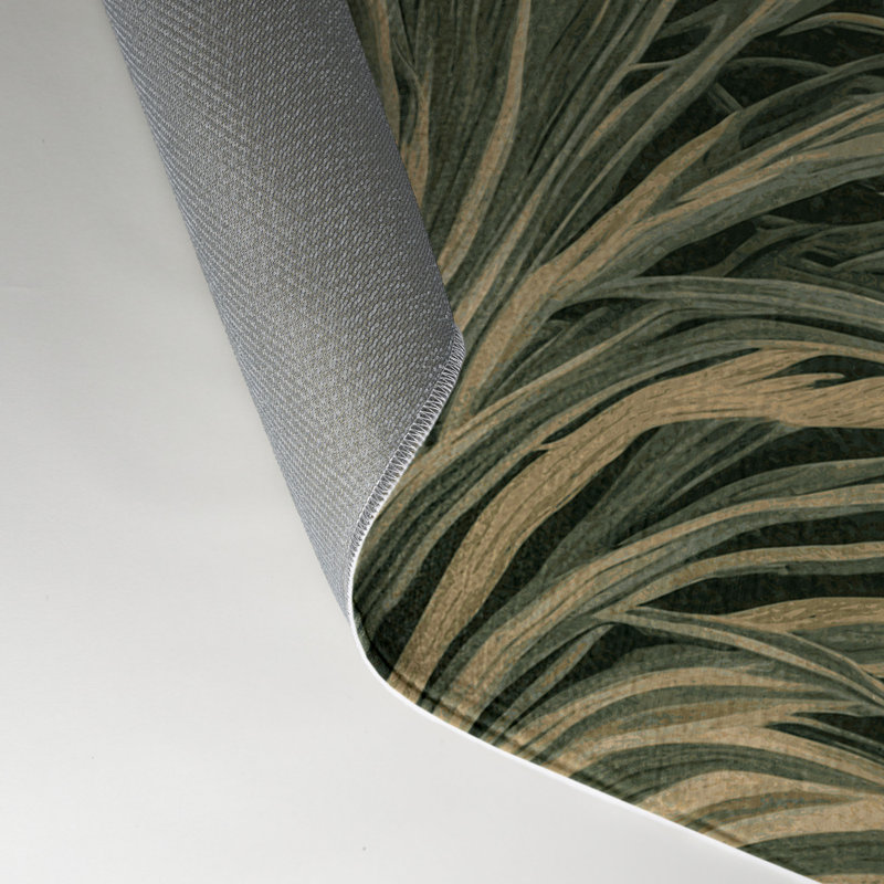 Tapis d'intérieur et d'extérieur brun Botanical, Rectangulaire 3 pi x 5 pi