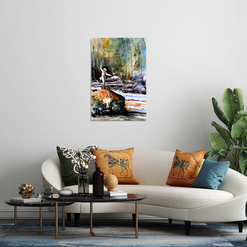 «Fishing in the Wild» par Dean Crouser - impression non encadrée