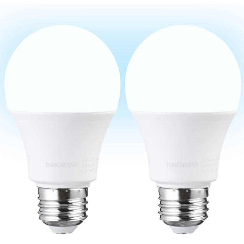 LED Ultra-bright A19 Light Bulb 15W(100W Equiv.) 5000k Daylight, E26/Medium Base