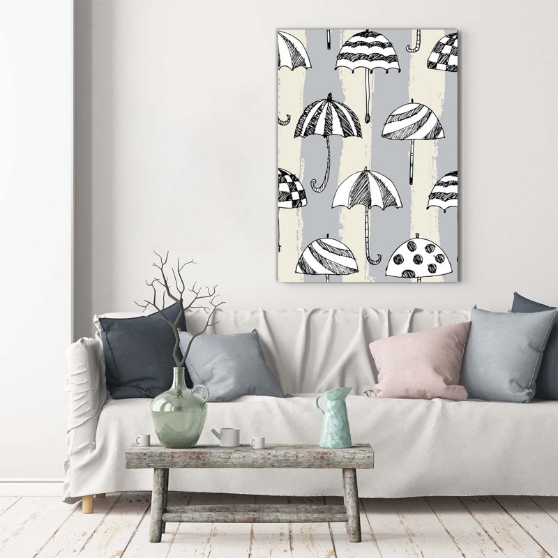 Umbrellas - Wrapped Canvas Print