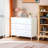 PTalia 35 Inch 4 Drawer Kids Dresser, Wooden Storage Cabinet with Anti Tip Kit for Nursery Bedroom