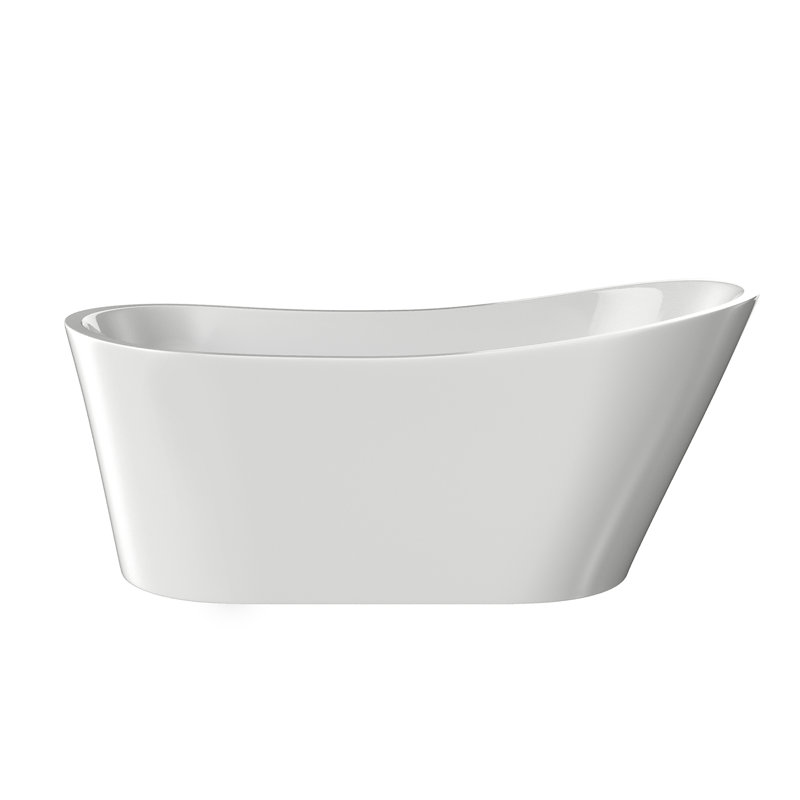 67'' Acrylic Freestanding Bathtub,Deep Soaking Bathtub
