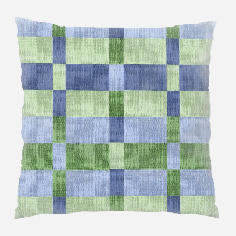 Fabric Microsuede Reversible Throw Pillow