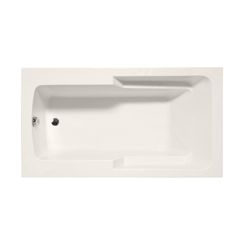 Coronado 60" x 40" Drop In Combination Acrylic Bathtub, Biscuit