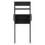 Armoire au-dessus de la toilette 63H ", deux tablettes, double porte, noir-333072083