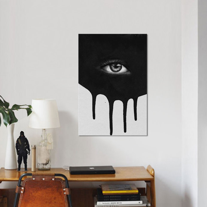 «Eye» par Leemo, impression sur toile, H 26 po x l 18 po x P 1,5 po