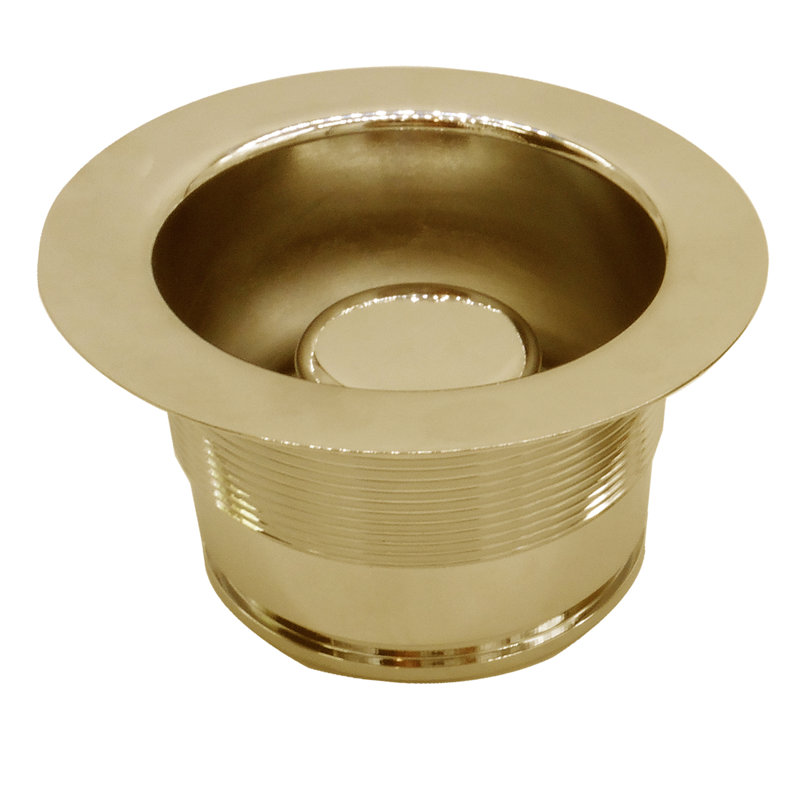 Bride de drain d'évacuation de cuisine 3-1 / 2 "EZ-Mount, Laiton poli