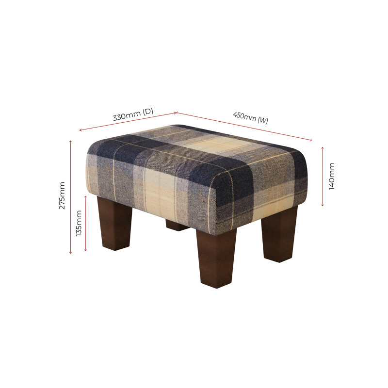 Manufactured Wood Accent Stool, Mahogany