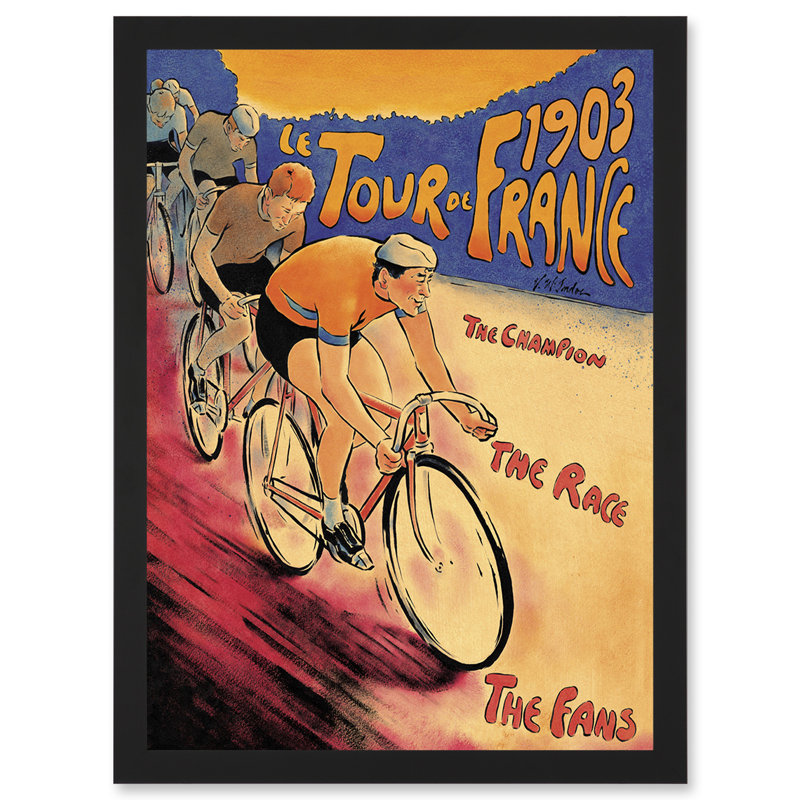 Tour De France 1903 Super Cycling - Single Picture Frame Print
