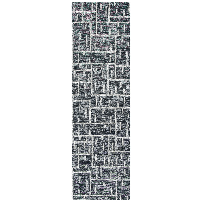 Willowood Hand Tufted Wool Geometric Rug, Runner 2'3" x 8'