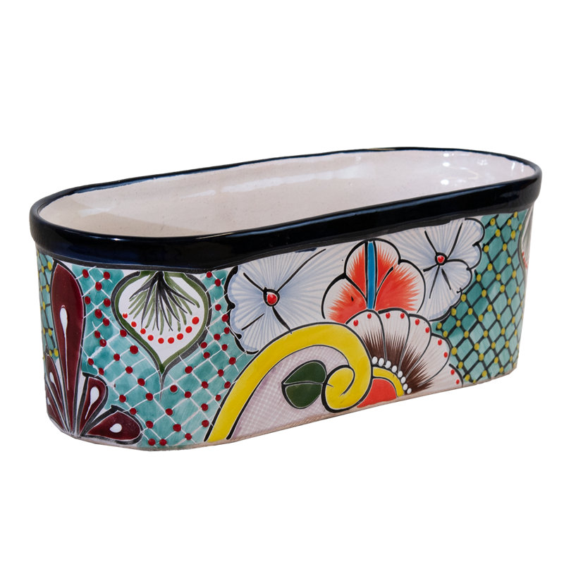 Pot à fleurs ovale Desert Bloom Talavera