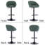 Thornbury Swivel Upholstered Adjustable Height Counter Stool with Metal Frame-262998253