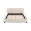 Lit tapissier beige élégant-1968628231