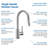 Single Handle Two Modes Pull-down Kitchen Faucet-104200656