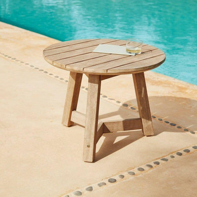 Chrisney Round 46Cm L Outdoor Side Table