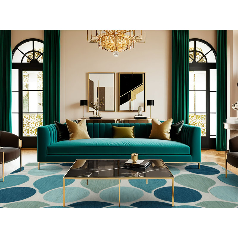Tapis bord de mer lavable, Carré 6 pi