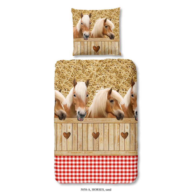 Cotton Abstract Duvet Cover with Pillowcases