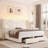 3 Piece Modern Bedroom Set With LED Storage Bed & Charging Nightstands-1477984082