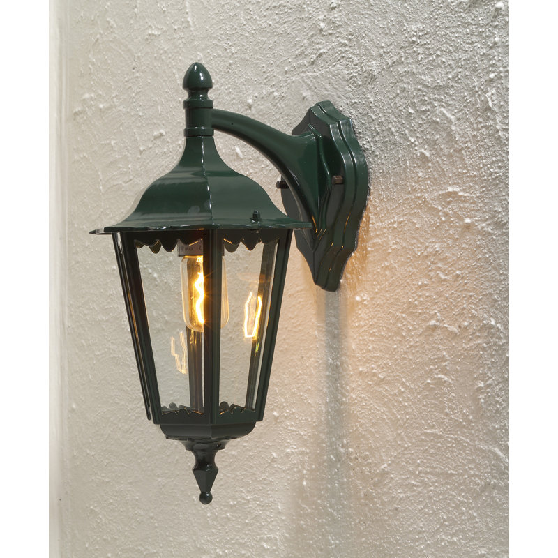 Firenze Outdoor Wall Lantern, Green