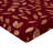 Ambesonne Leafy Pattern Fitted Sheet Autumn Leaves Dots Burgundy Pale Ruby