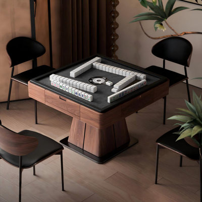 Table de Mahjong rétro à hauteur réglable pour règles chinoises