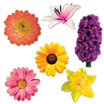 Découpes de fleurs - 11 "à 16" - paquet de 12